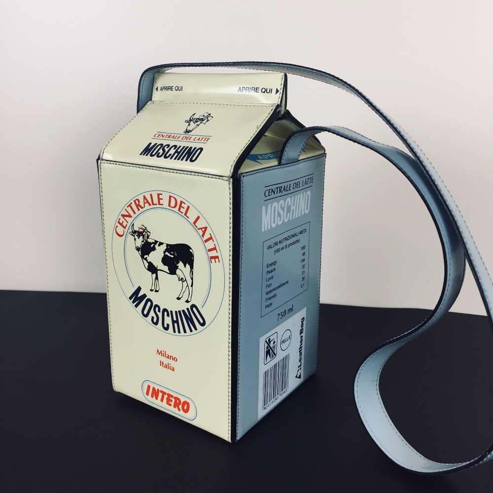 Rare Vintage Moschino Milk Box Shoulder Bag